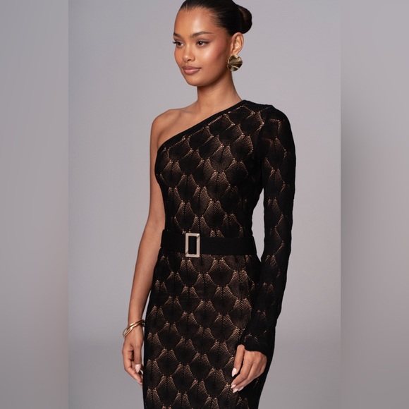 NWT Jluxelabel La Costa Knit One Shoulder Long Dress - Picture 9 of 10
